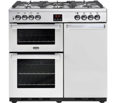 BELLING Gourmet 90DFT 90 cm Dual Fuel Range Cooker - Stainless Steel BELLING Gourmet 90DFT 90 cm Dual Fuel Range Cooker - Stainless Steel